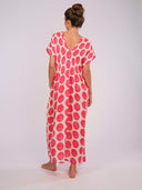 Nimo with Love Dress Sea Cale Dress in Pink and Orange Ikat