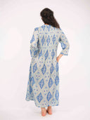 Nimo with Love Dress Woodruff Dress in Blue Ikat