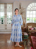 Nimo with Love Dress Woodruff Dress in Blue Ikat