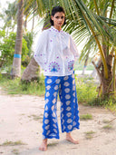 Nimo with Love Skirts Fennel Pants in Blue Shells