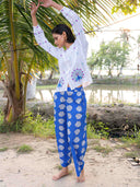 Nimo with Love Skirts Fennel Pants in Blue Shells