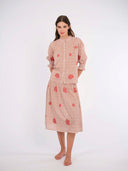 Nimo with Love Skirts Lads Love Skirt in Dotty Mustard and Peony Embroidery
