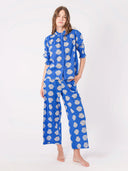 Nimo with Love Top Bergamot Blouse in Blue Shells