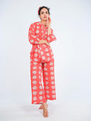 Nimo with Love Top Sassafras Blouse in Red Shells