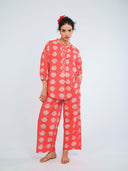 Nimo with Love Top Sassafras Blouse in Red Shells