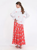Vanilla Skirt in Red Shells