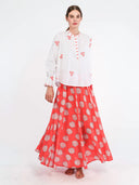 Vanilla Skirt in Red Shells