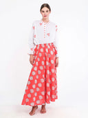 Vanilla Skirt in Red Shells
