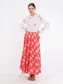 Vanilla Skirt in Red Shells