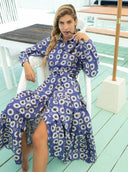 Odile Dress Gabriela Military Dress in Navy Sun
