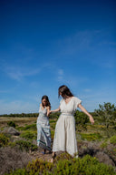 Odile Dress Livna Drop Dress in Stripy Cream