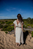 Odile Dress Livna Drop Dress in Stripy Cream