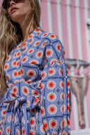 Odile Dress Simona Cross-Chest Dress in Poppy Sun