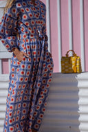 Odile Dress Simona Cross-Chest Dress in Poppy Sun