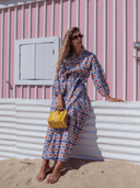 Odile Dress Simona Cross-Chest Dress in Poppy Sun