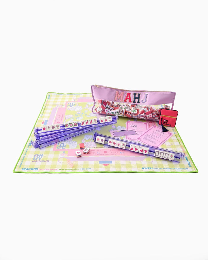 Oh My Mahjong Mahjong Mat Garden Party Mahjong Mat