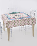 Oh My Mahjong Mahjong Tablecloth Purple Thistle Instructional Mahjong Tablecloth