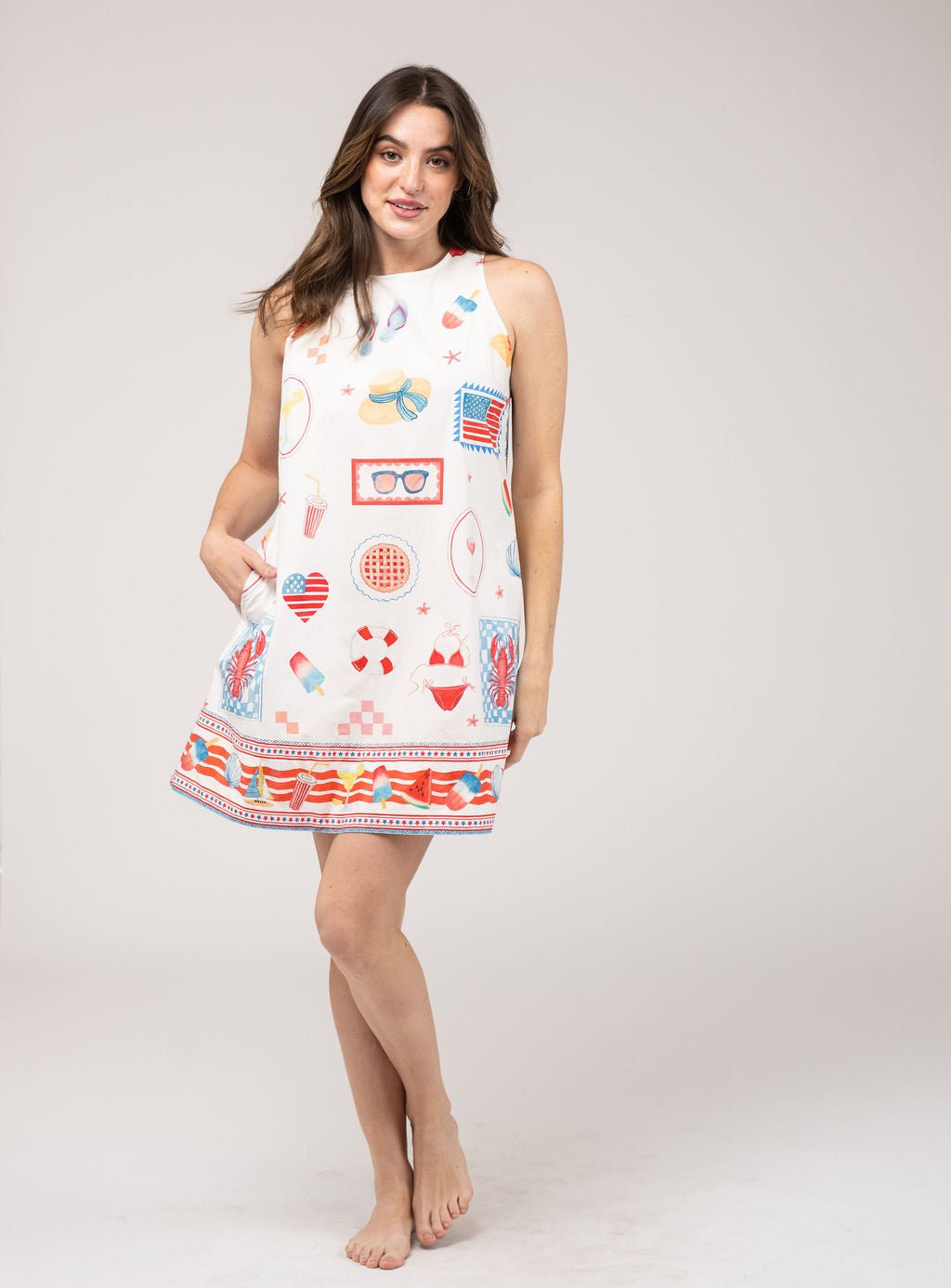 Olive Workshop | The Label Dress The Capri Shift | Americana
