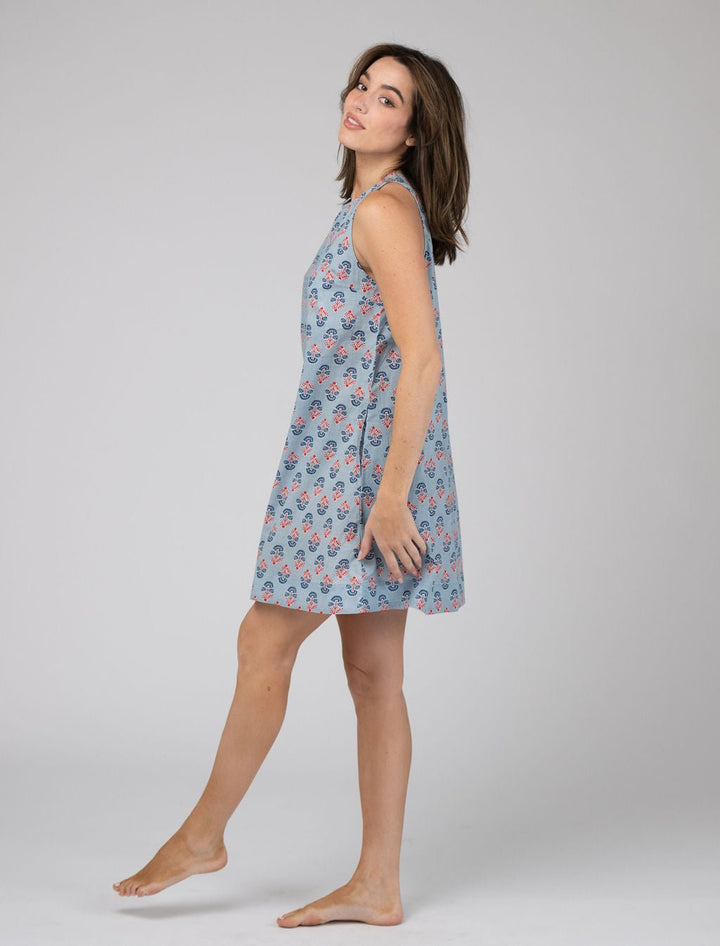 Olive Workshop | The Label Dress The Capri Shift | Blue Fleur