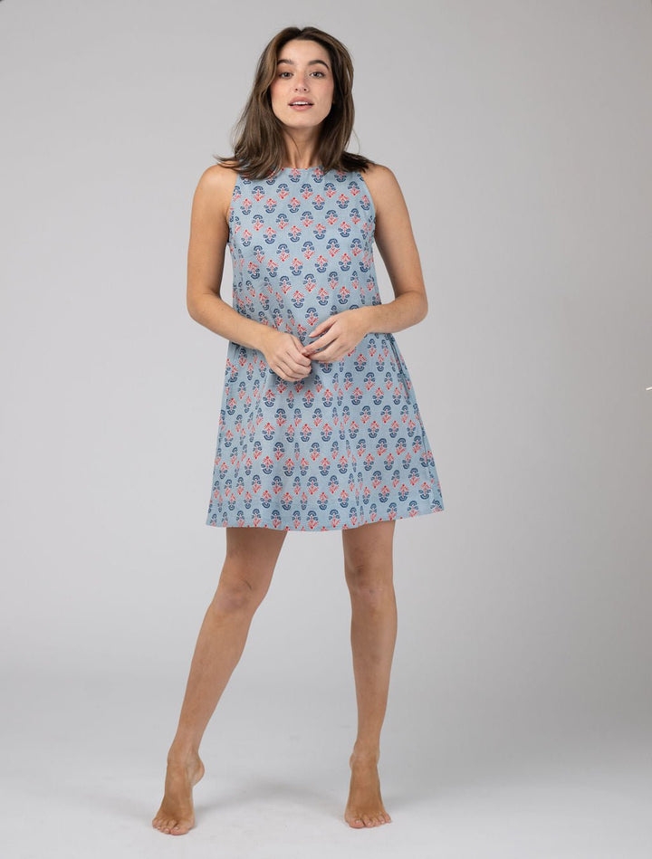 Olive Workshop | The Label Dress The Capri Shift | Blue Fleur