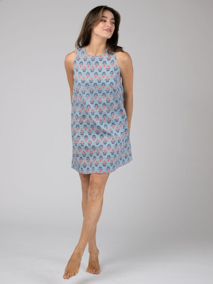 Olive Workshop | The Label Dress The Capri Shift | Blue Fleur