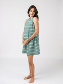 Olive Workshop | The Label Dress The Capri Shift | Cyan Wave