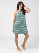 Olive Workshop | The Label Dress The Capri Shift | Cyan Wave