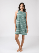 Olive Workshop | The Label Dress The Capri Shift | Cyan Wave