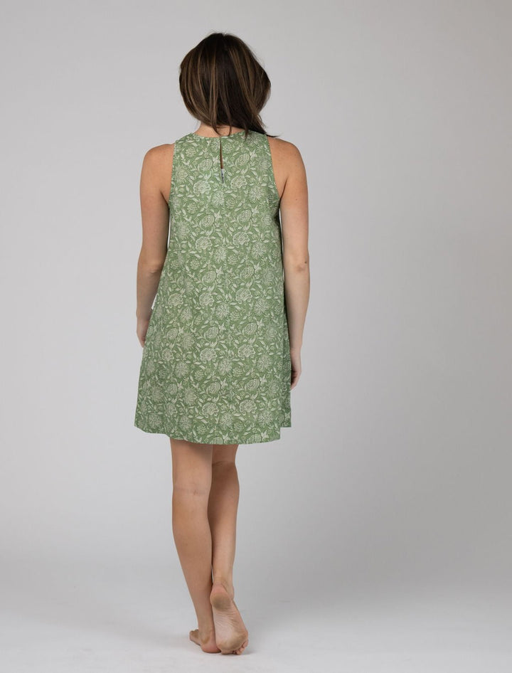 Olive Workshop | The Label Dress The Capri Shift | Green Garden