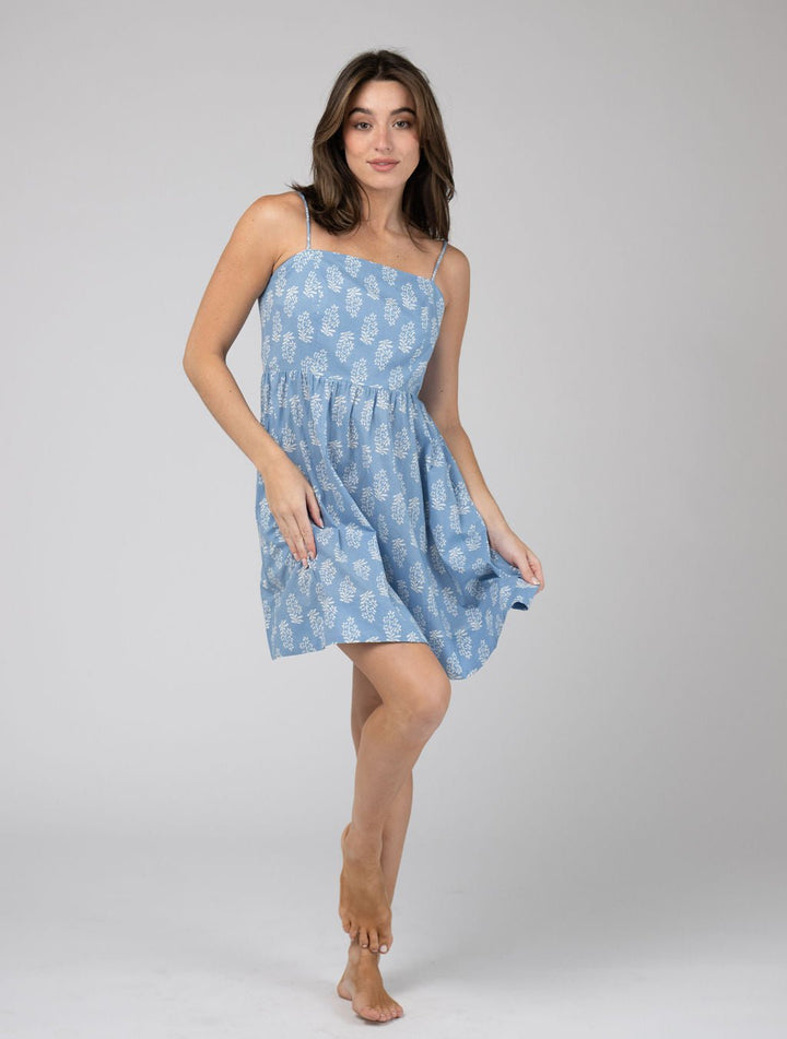 Olive Workshop | The Label Dress The Malibu Mini | Blue