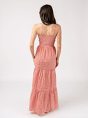 Olive Workshop | The Label Dress The Mallorca Maxi | Coral Stripe