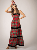 Olive Workshop | The Label Dress The Mallorca Maxi | Holiday Tartan