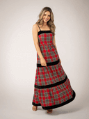 Olive Workshop | The Label Dress The Mallorca Maxi | Holiday Tartan