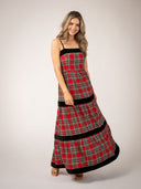Olive Workshop | The Label Dress The Mallorca Maxi | Holiday Tartan