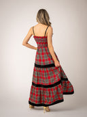 Olive Workshop | The Label Dress The Mallorca Maxi | Holiday Tartan