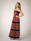 Olive Workshop | The Label Dress The Mallorca Maxi | Holiday Tartan