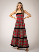 Olive Workshop | The Label Dress The Mallorca Maxi | Holiday Tartan