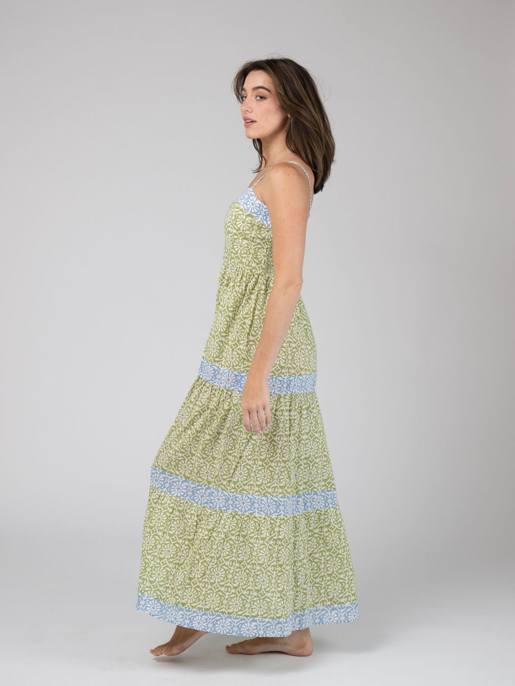 Olive Workshop | The Label Dress The Mallorca Maxi | Sage Daisy