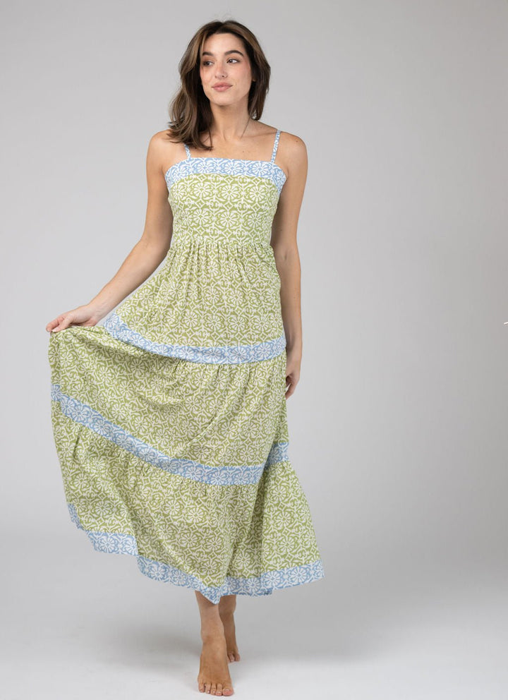 Olive Workshop | The Label Dress The Mallorca Maxi | Sage Daisy