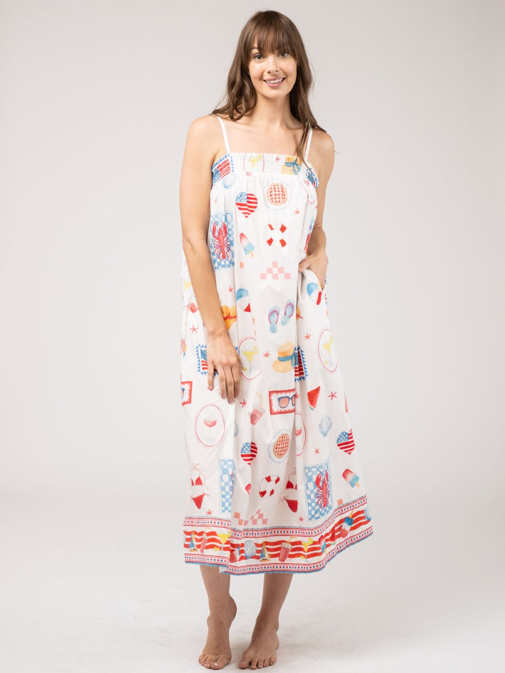 Olive Workshop | The Label Dress The Montauk Maxi | Americana