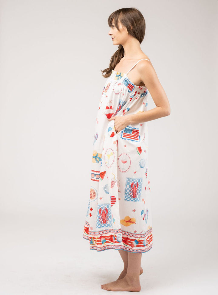 Olive Workshop | The Label Dress The Montauk Maxi | Americana