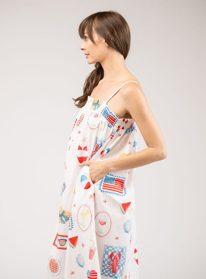 Olive Workshop | The Label Dress The Montauk Maxi | Americana