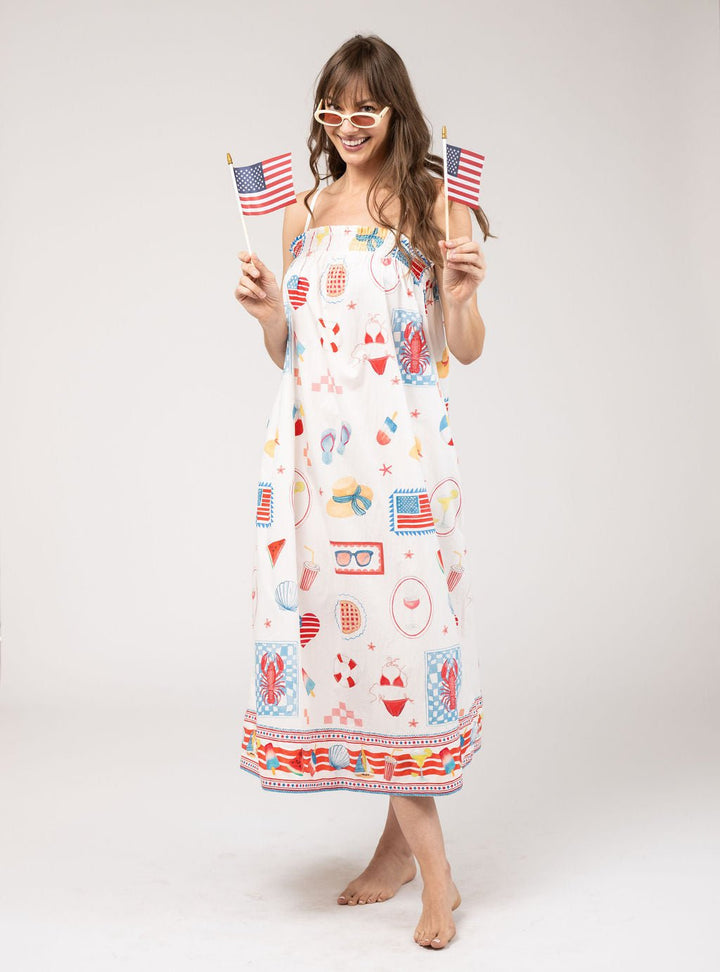 Olive Workshop | The Label Dress The Montauk Maxi | Americana