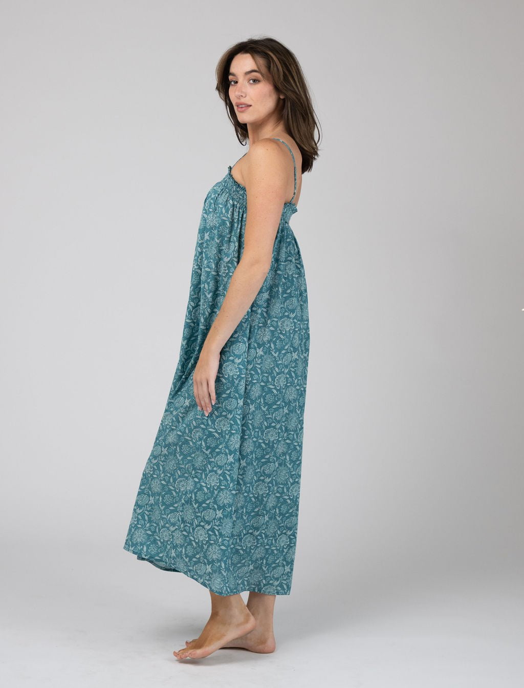 Olive Workshop | The Label Dress The Montauk Maxi | Ocean Garden