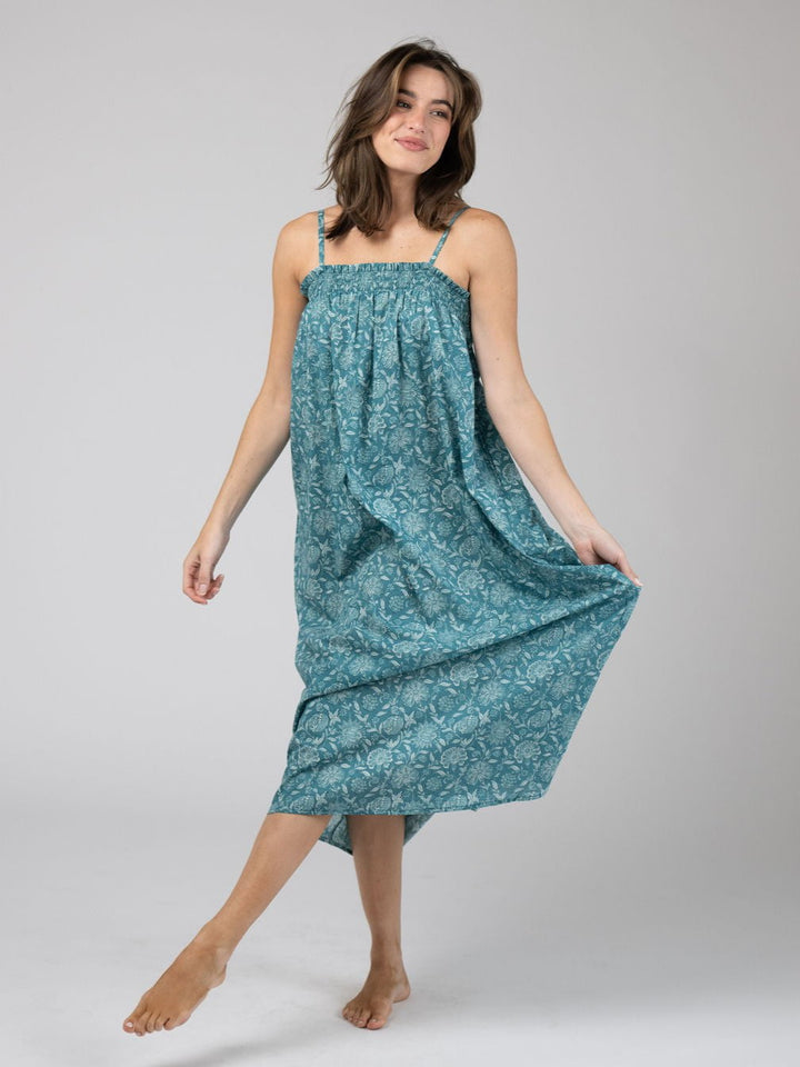 Olive Workshop | The Label Dress The Montauk Maxi | Ocean Garden