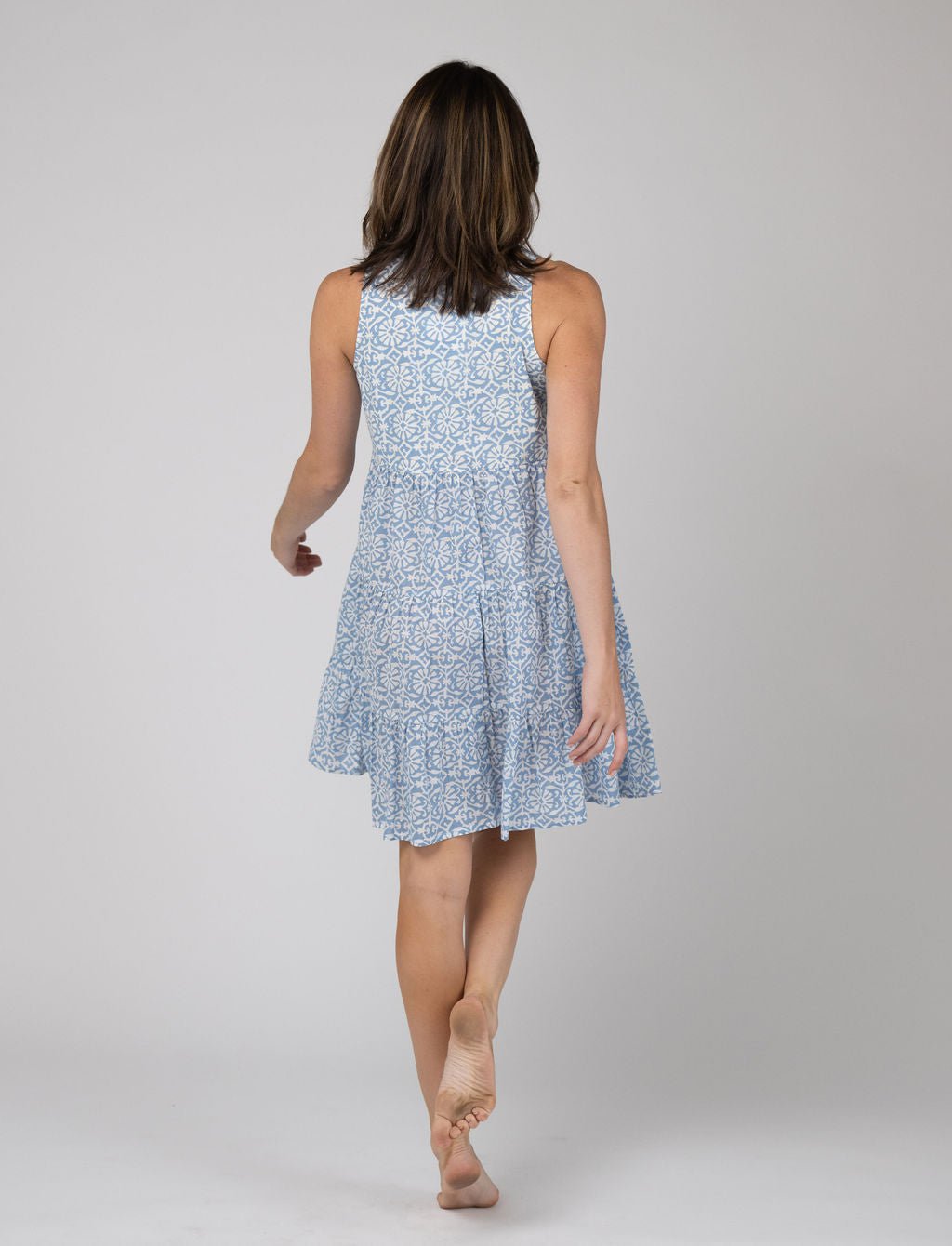 Olive Workshop | The Label Dress The Newport Mini | Blue Daisy
