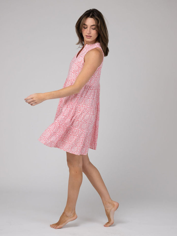 Olive Workshop | The Label Dress The Newport Mini | Pink Daisy