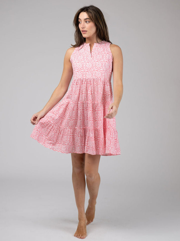 Olive Workshop | The Label Dress The Newport Mini | Pink Daisy