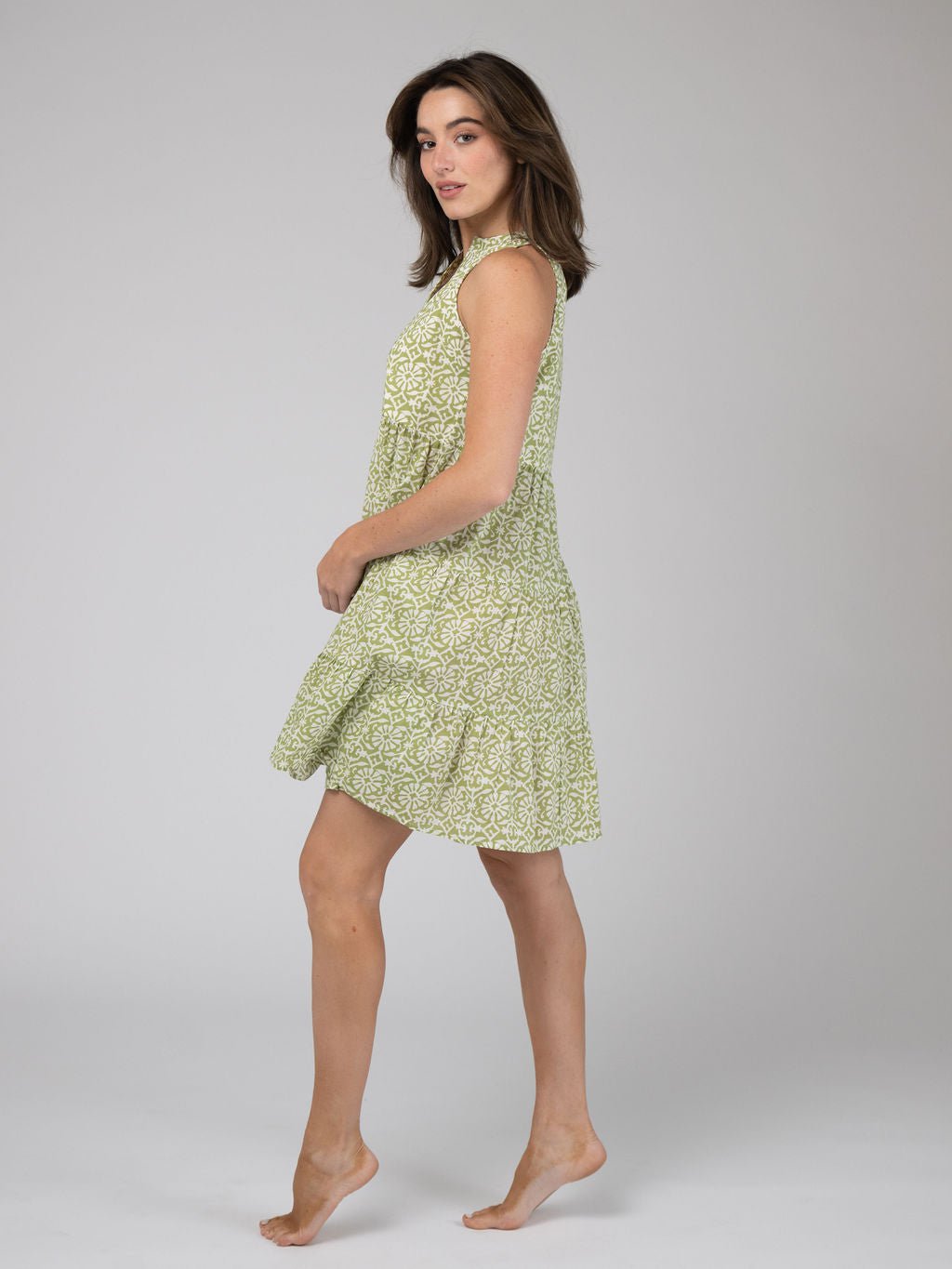 Olive Workshop | The Label Dress The Newport Mini | Sage Daisy