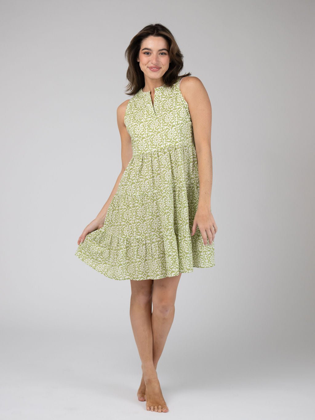 Olive Workshop | The Label Dress The Newport Mini | Sage Daisy
